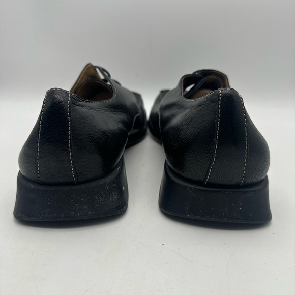 NEW Steve Madden Gunner Black Leather Square Toe Shoes Mismatch Sz R 10 / L 9.5 - Picture 8 of 10